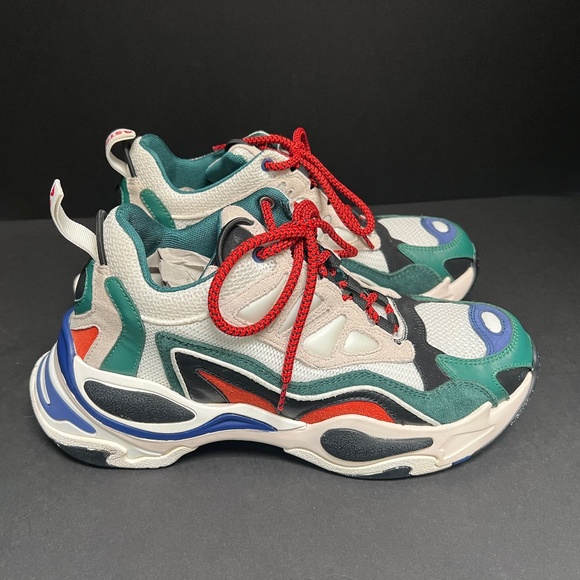 Sandro Paris Astro 1 Vert Sapin Sneakers—Size EU 39 (US 7.5) New without Box - Picture 1 of 7